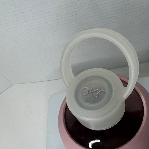 Bkr.  Pink BIG BOTTLE 1L (32OZ) Water bottle Glass/Silicone Sleeve -NEW - Picture 9 of 13